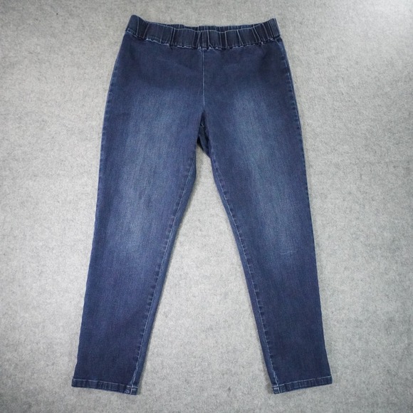 Soft Surroundings Jeans Womens Large‎ Metro Legging Pull On Denim - Picture 1 of 13
